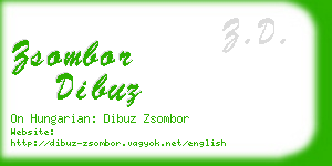 zsombor dibuz business card